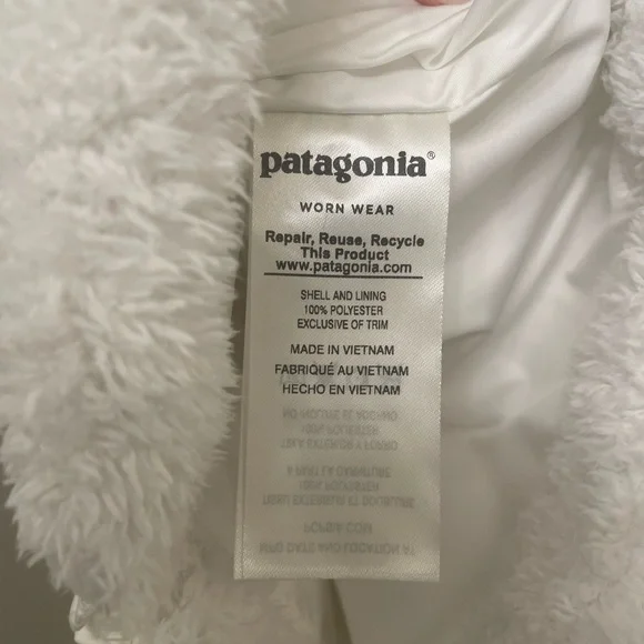 Patagonia Women's Los Gatos Fleece Vest White Size S - Picture 6 of 6